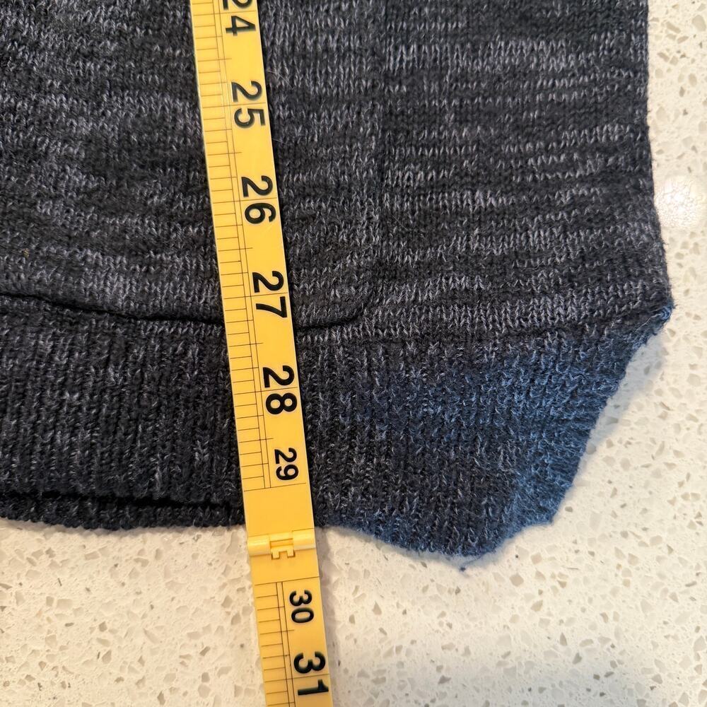 Vintage Y2K Hollister Cardigan S Navy Longline Cardigan Academia Preppy School - Picture 6 of 7